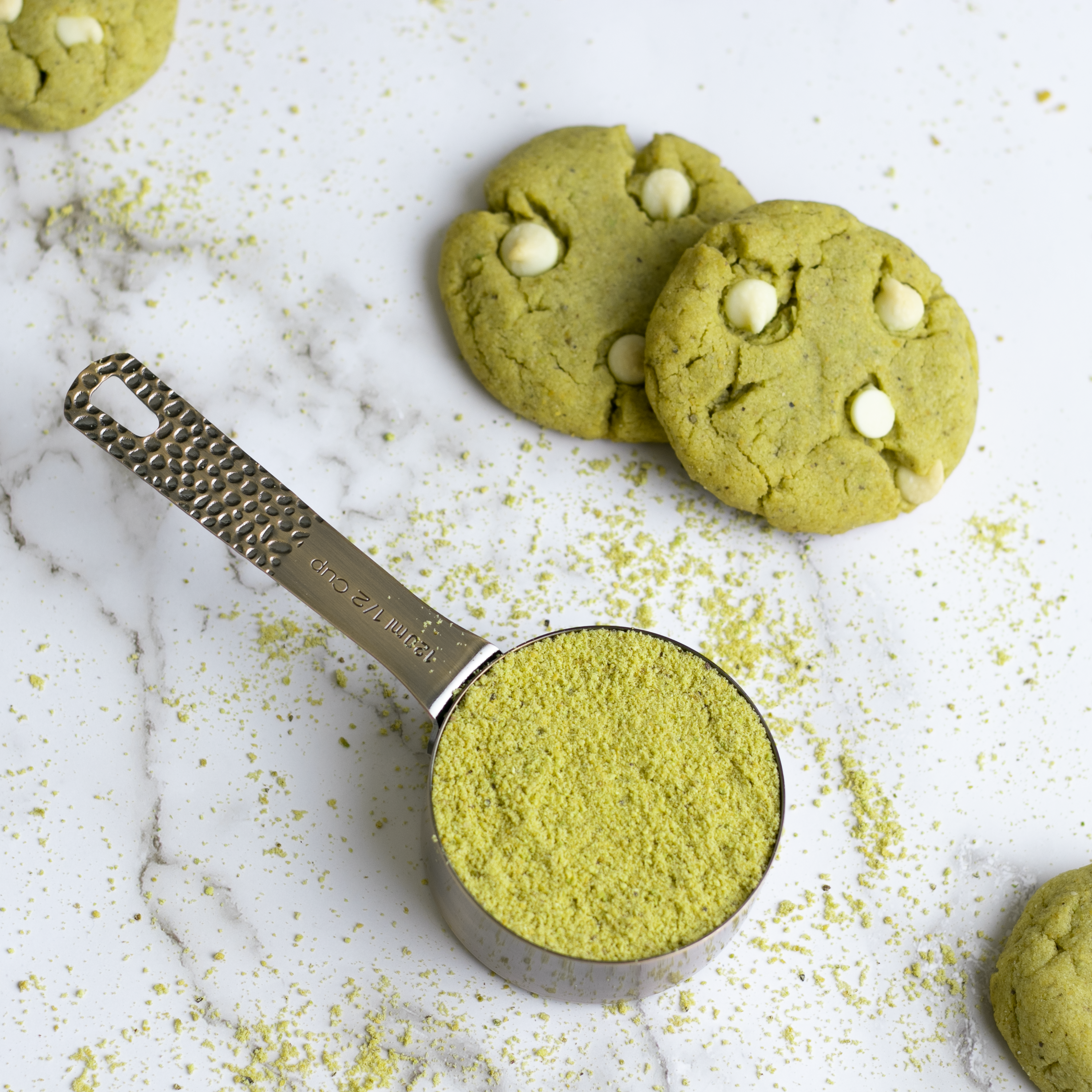Pistachio Flour White Chocolate Chip Cookies – The Pistachio Factory