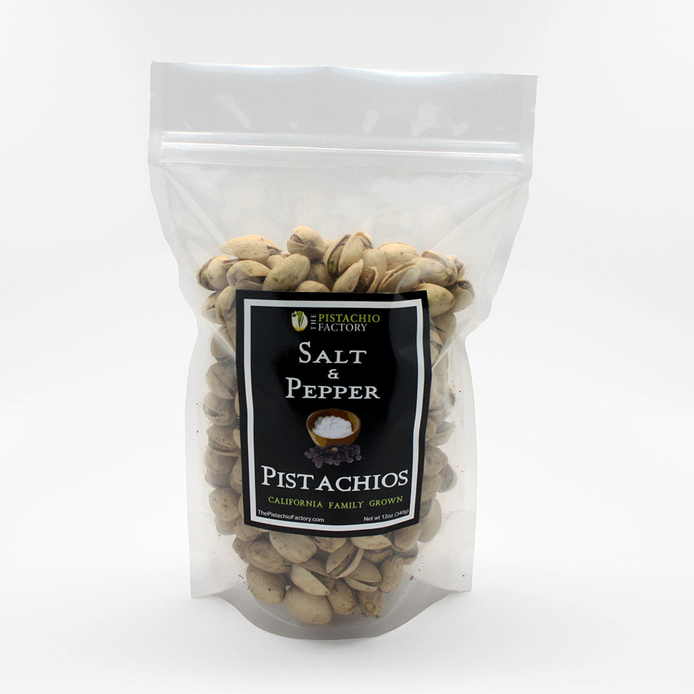 Salt + pepper pistachios
